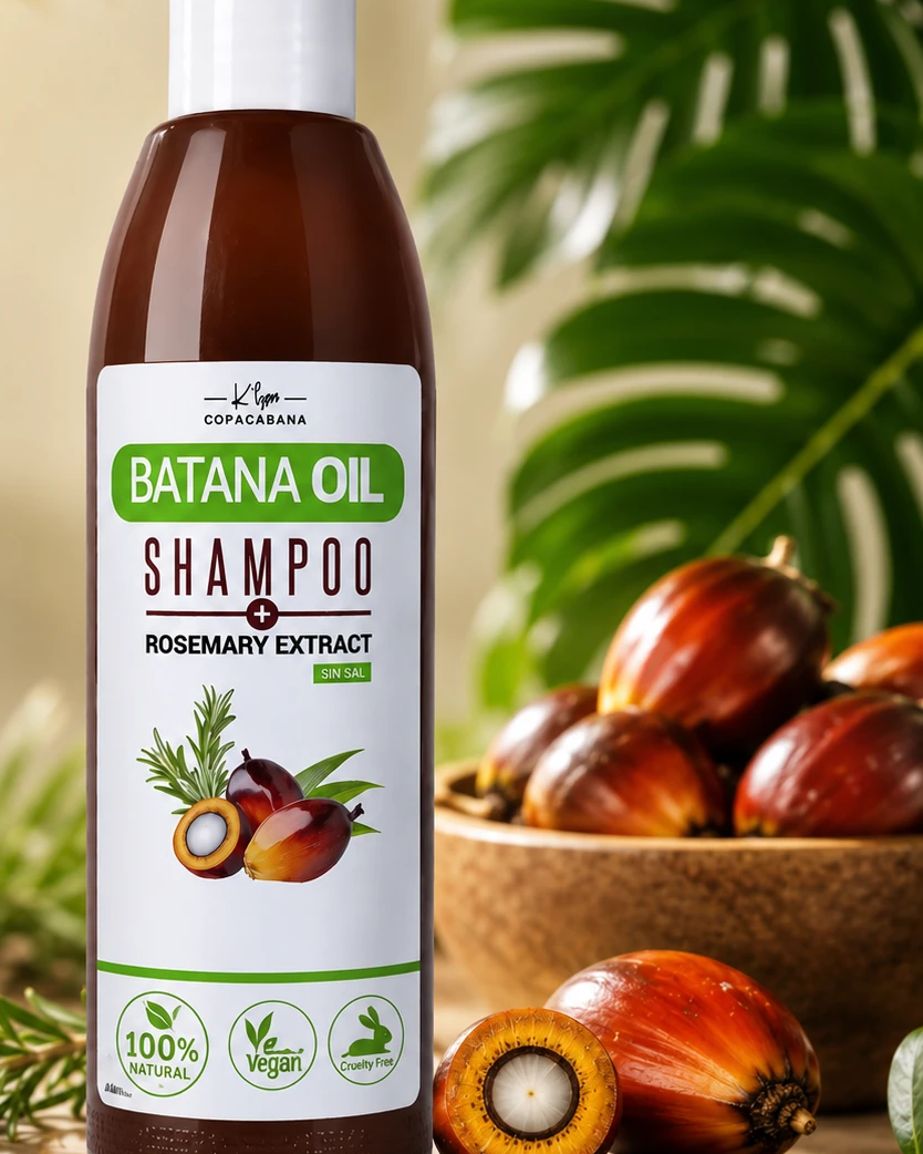 Shampoo Batana sin sal, vegano y cruelty free